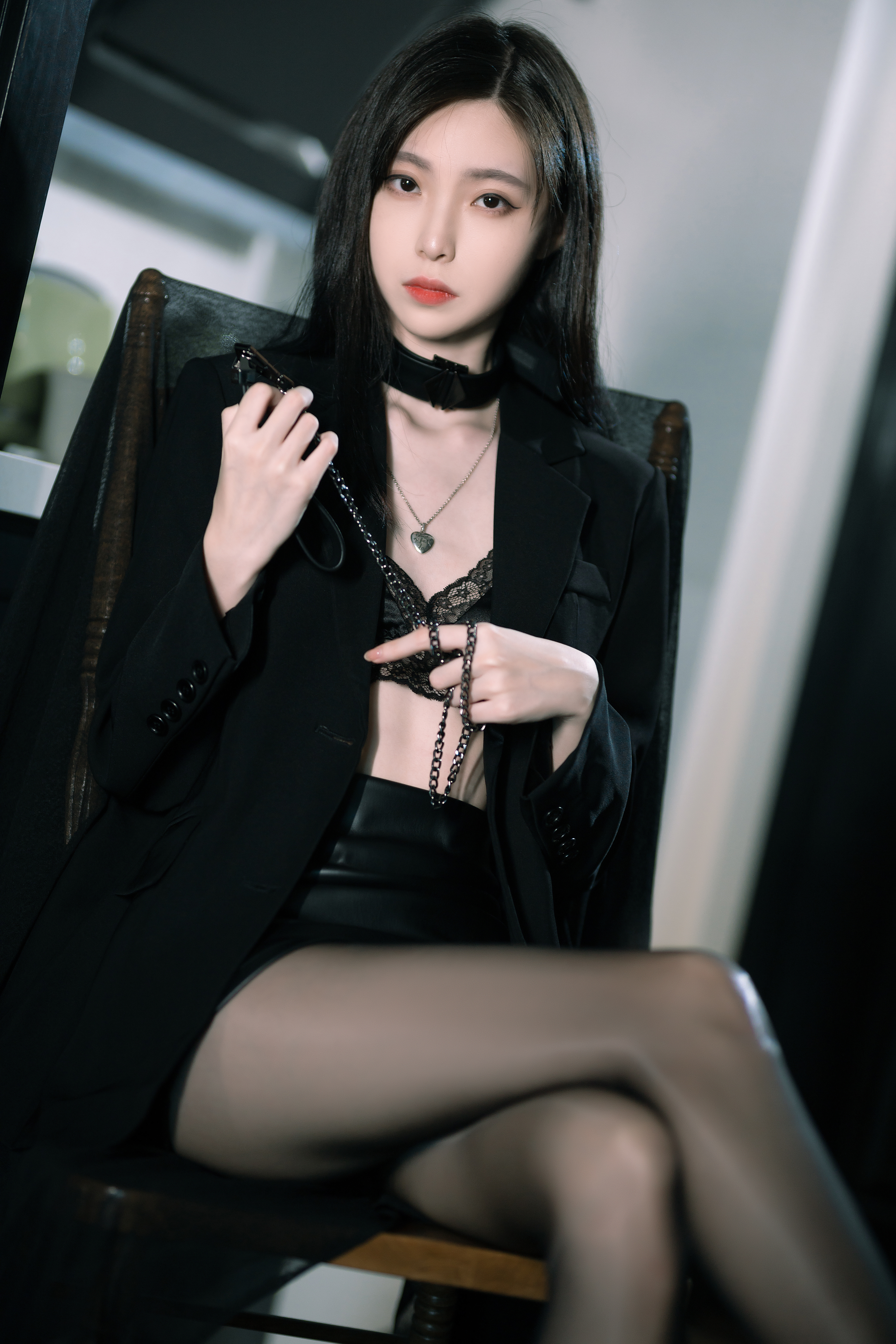 许岚LAN – NO.018 黑丝西装